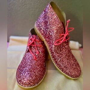 Gorgeous! Sophia Webster Delilah Desert Pink Glitter Boots 39.5 8 or 8.5 $325